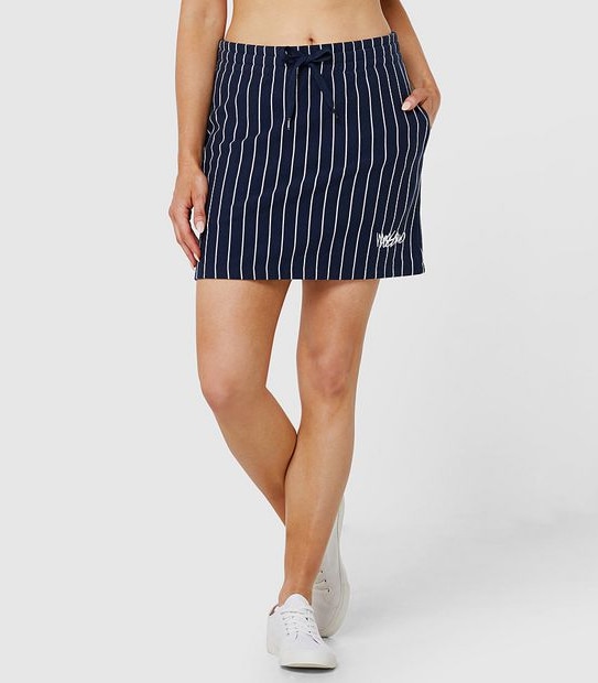 Mossimo Party Skirt - Navy Blue Stripe