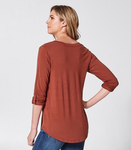 Rory Henley Long Sleeve Top - Burnt Orange
