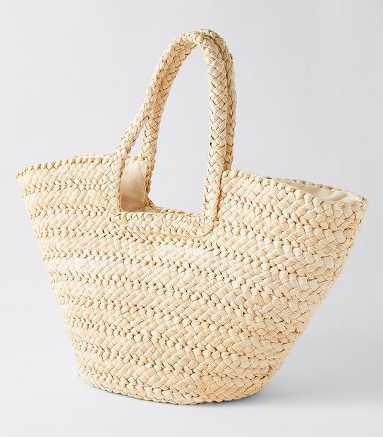 Straw Beach Bag - Natural