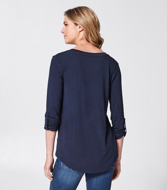Rory Henley Long Sleeve Top - Navy Blue