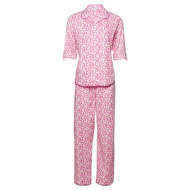 Slim Fit Floral Pyjama Set - Pink Slim Fit Floral Pyjama Set - Pink