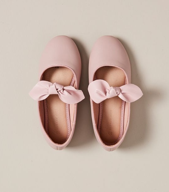 Kids Junior Bow Ballet Flats