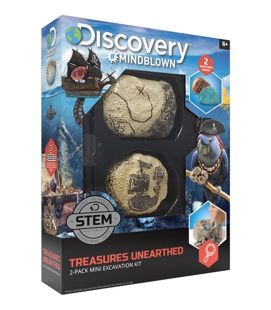 STEM Discovery #Mindblown Unearthed 2-Pack Mini Excavation Kit Assorted