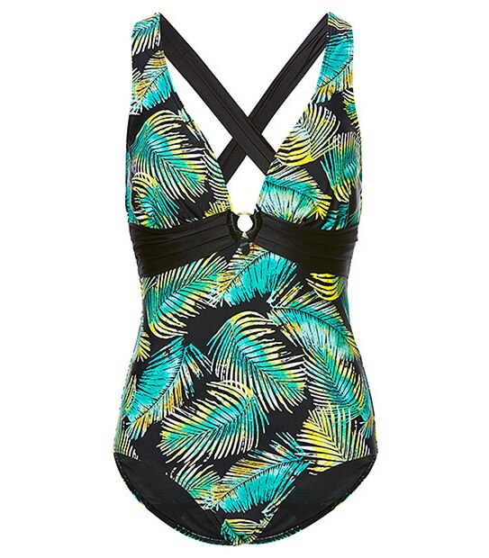 Shape Your Body One Piece Swimsuit - Palm Green
