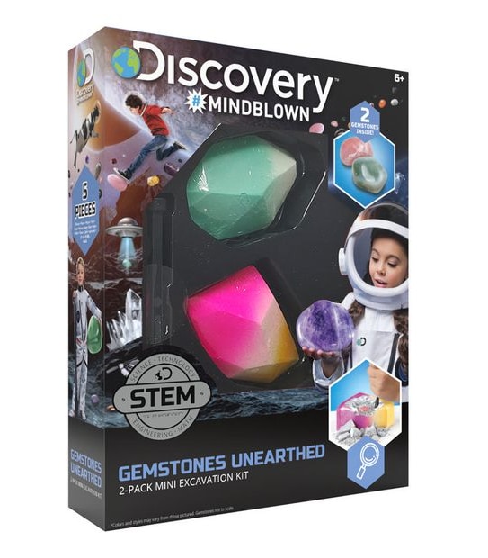 STEM Discovery #Mindblown Unearthed 2-Pack Mini Excavation Kit Assorted