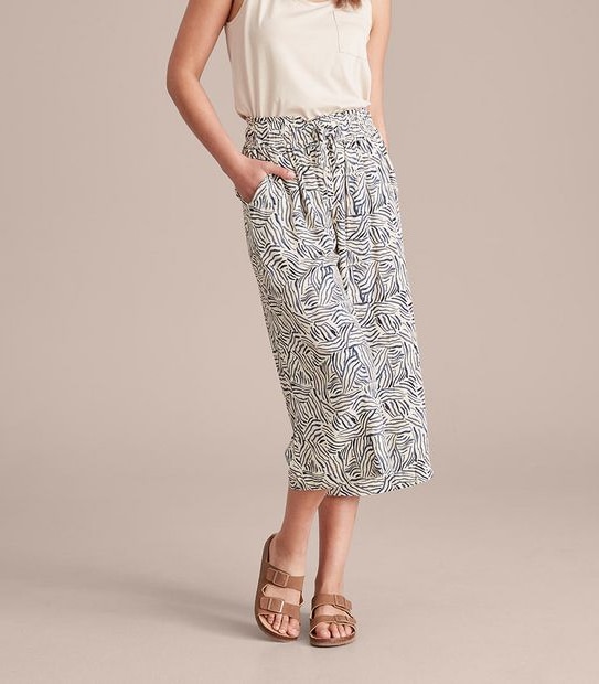 Crinkle Culotte Pants