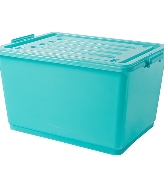 60Lt Plastic Storage Container - Aqua