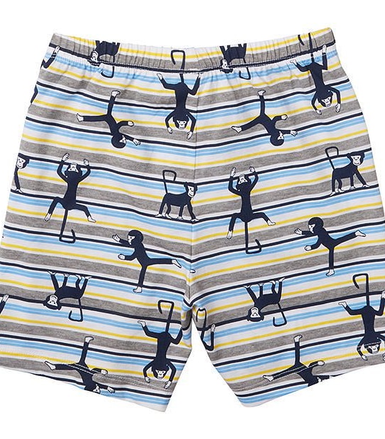 Monkey Print Short Sleeve Pyjama Set 5 of 5