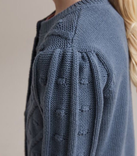 Popcorn Knit Cardigan