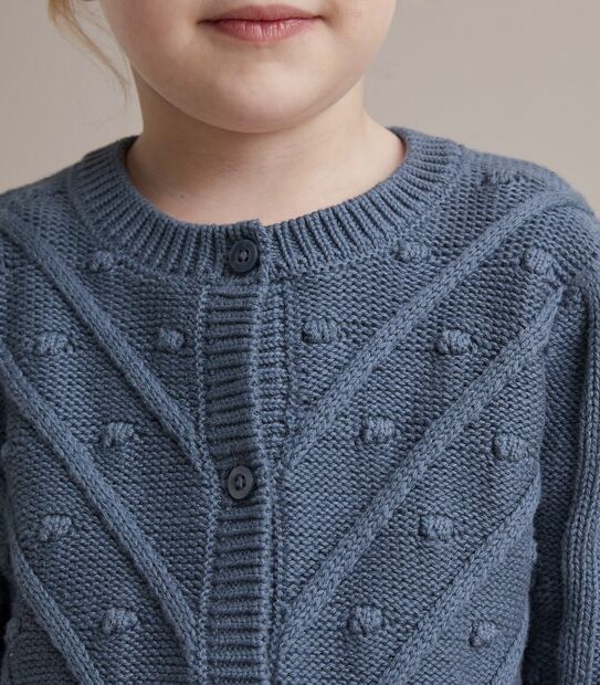 Popcorn Knit Cardigan