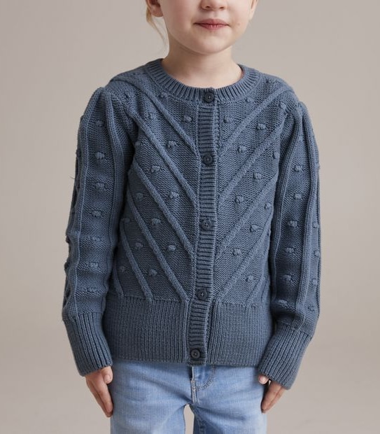 Popcorn Knit Cardigan