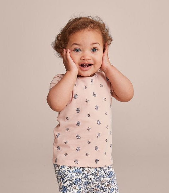 3 Pack Baby Organic Cotton Print T-shirts 2 of 6