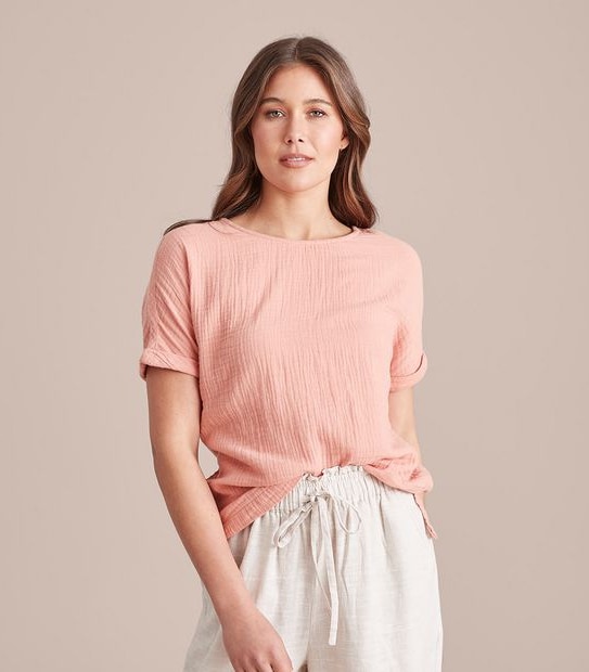 Mary Woven T-Shirt