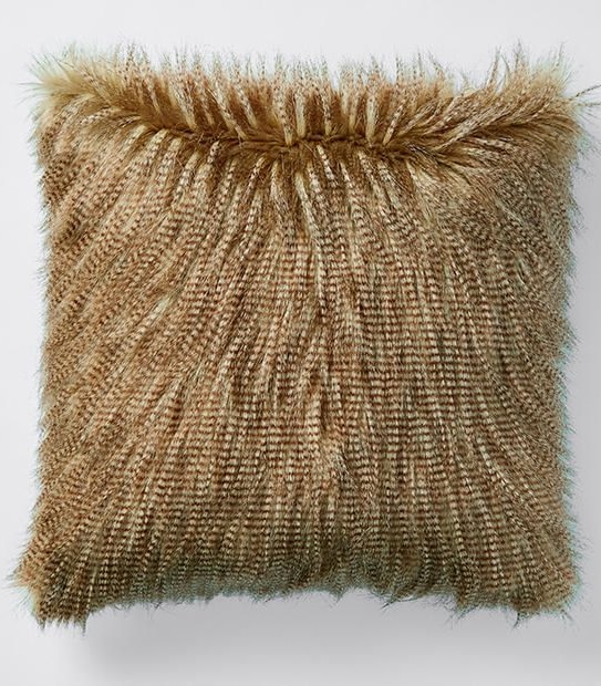 Feather Faux Fur Cushion