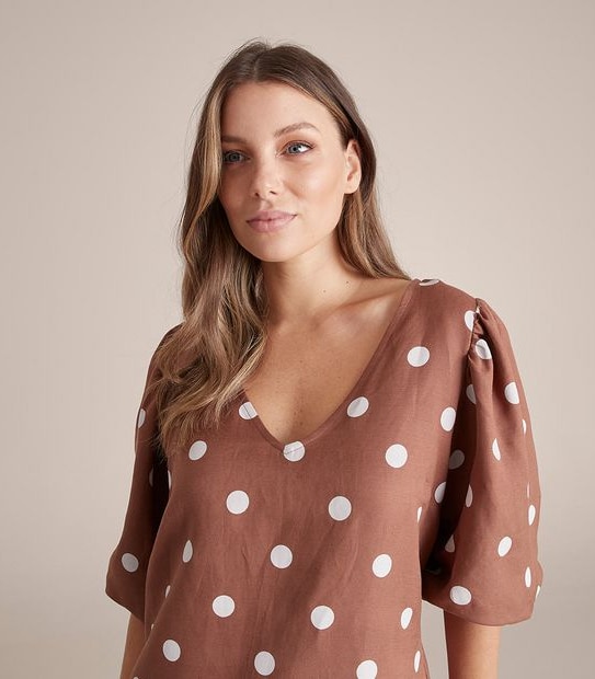 Preview Linen Blend Mini Dress