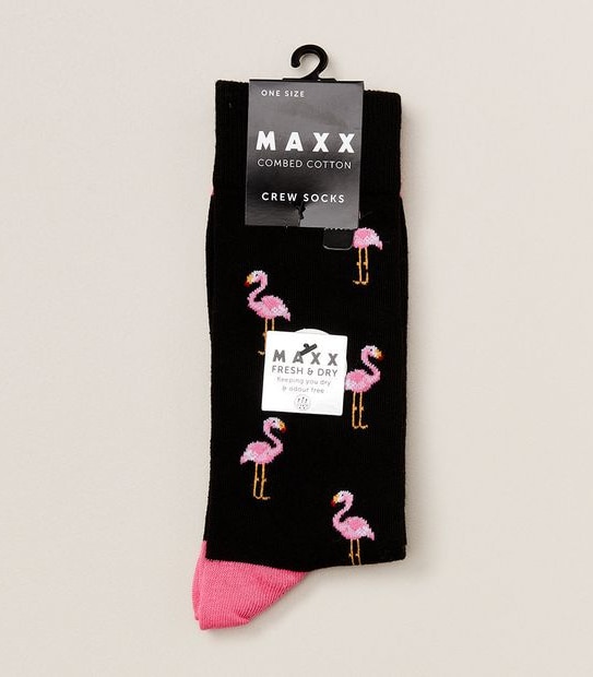 Maxx Crew Socks - Flamingo