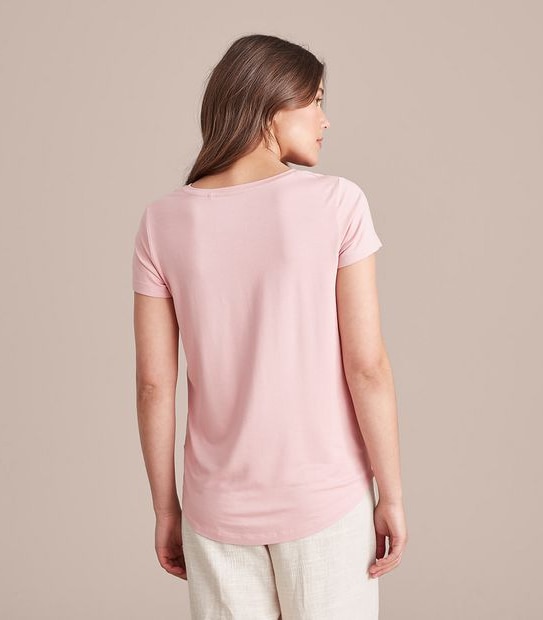 Modal/Elastane V-Neck T-Shirt