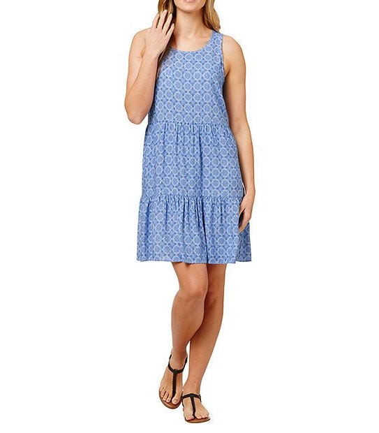 Tiered Dress - Turkish Blue Tile