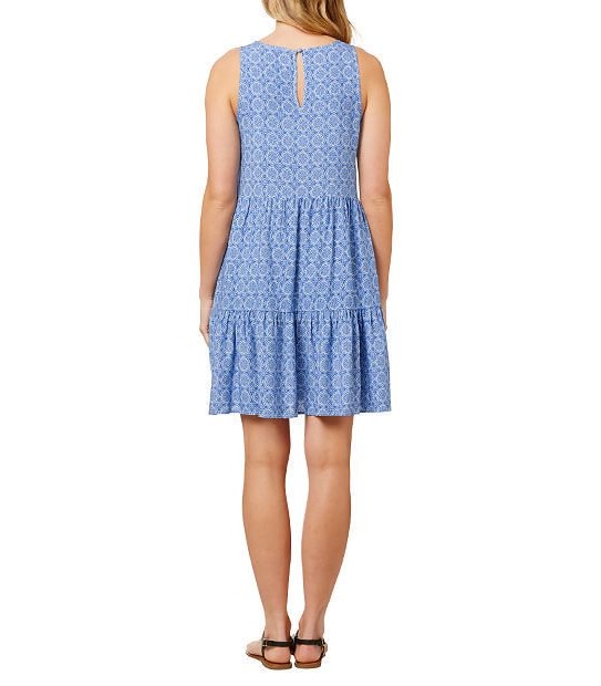 Tiered Dress - Turkish Blue Tile
