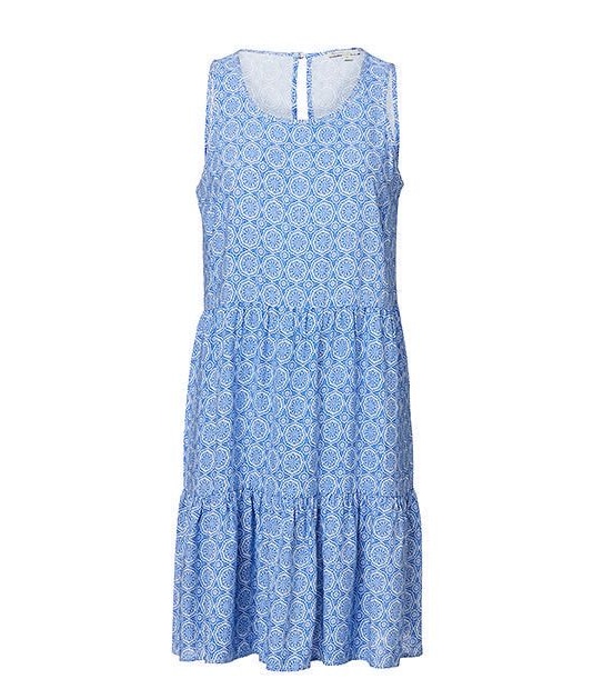 Tiered Dress - Turkish Blue Tile