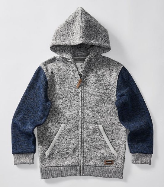 Piping Hot Knit Zip Through Hoodie