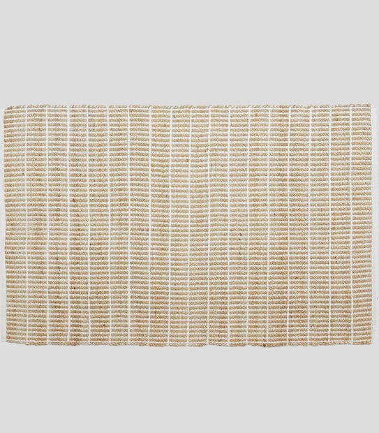 Textured Jute & Cotton Rug - 120cm x 180cm