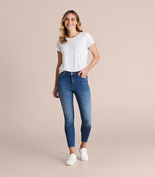 Sophie Wonder Denim Skinny High Rise Ankle Length Jeans