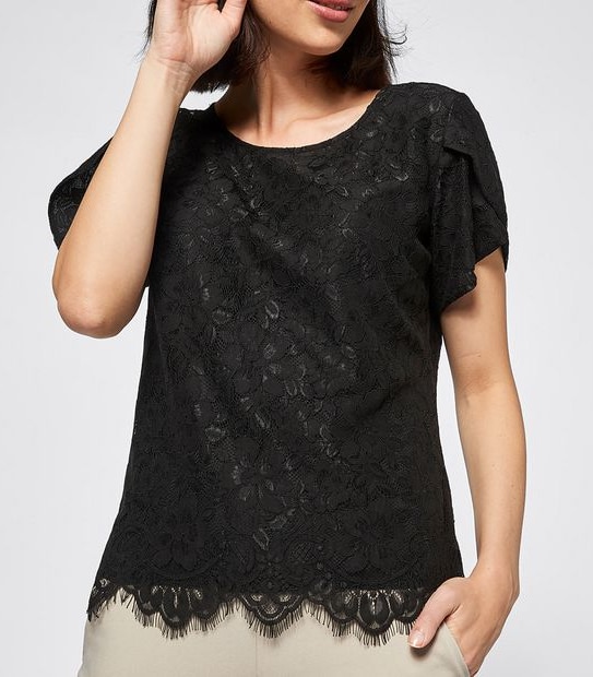 Preview Evie Lace Shell Straight Blouse