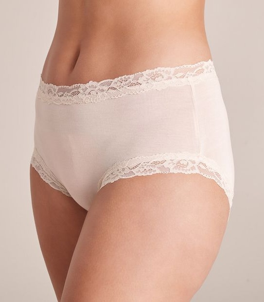 Modal and Lace Midi Briefs; Style: WS5189TF