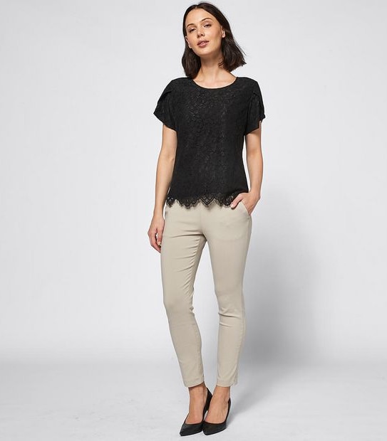 Preview Evie Lace Shell Straight Blouse
