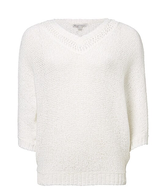 Tape Yarn Jumper - White