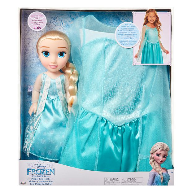 Disney Frozen Elsa Doll With Dress 