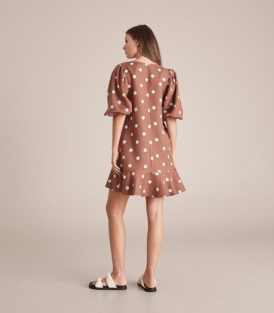 Preview Linen Blend Mini Dress