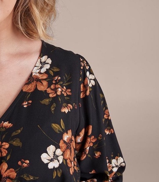 Curve Wrap Front Dress
