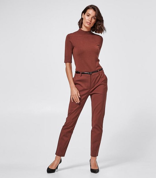 Preview Ankle Slim Pants - Cigar Brown