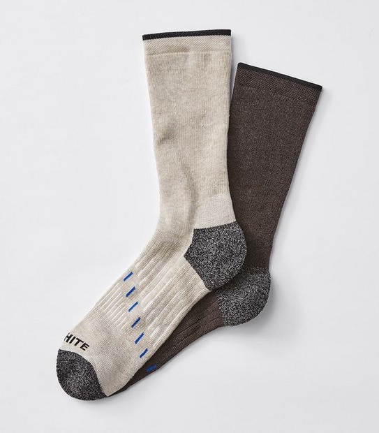 Graphite 2 Pack Performance Outdoor Socks - Sand/Chocolate