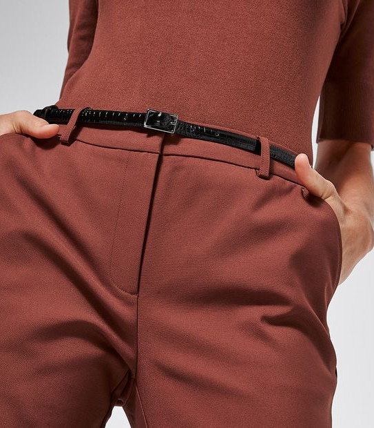 Preview Ankle Slim Pants - Cigar Brown