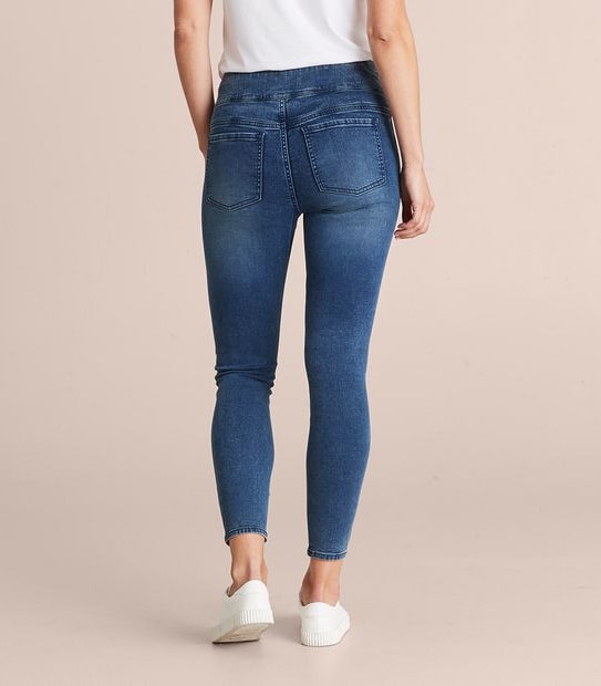 Lydia Biker High Rise Full Length Denim Jeggings 