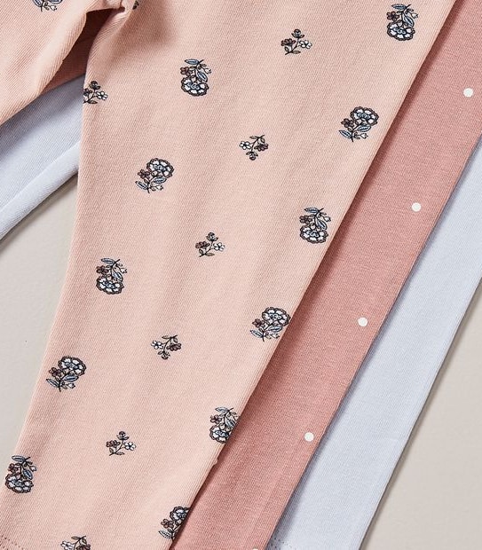 3 Pack Baby Organic Cotton Leggings