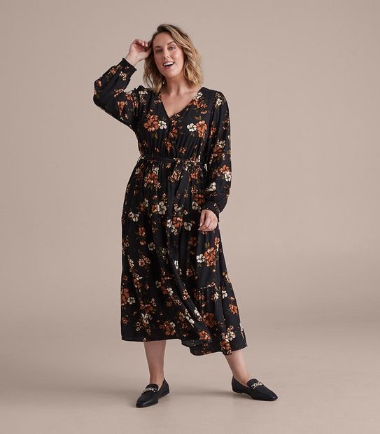 Curve Wrap Front Dress
