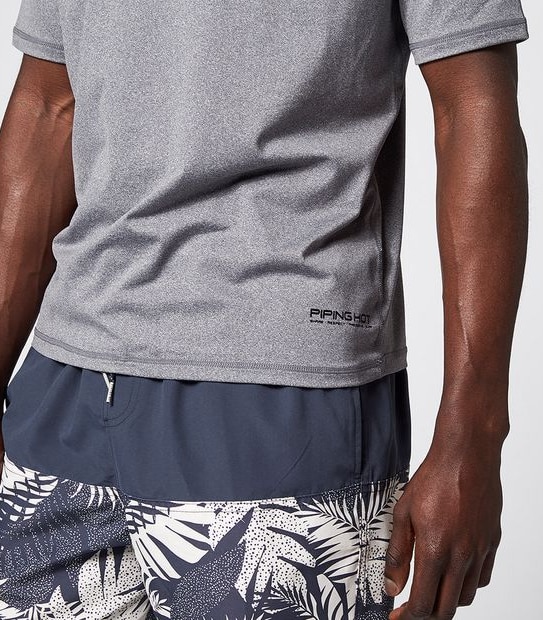 Piping Hot Rash Vest - Grey
