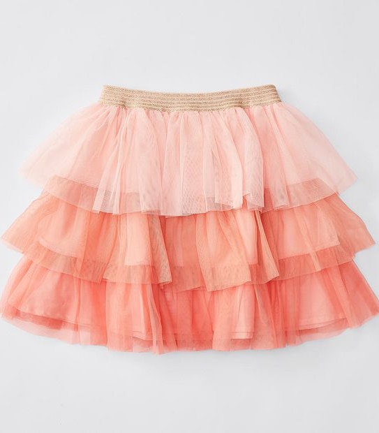 Layered Tulle Skirt - Pink