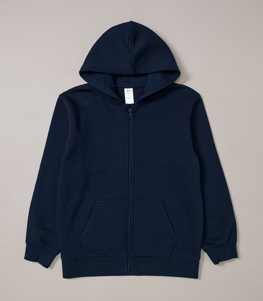 School Fleece Zip Thru Hoodie