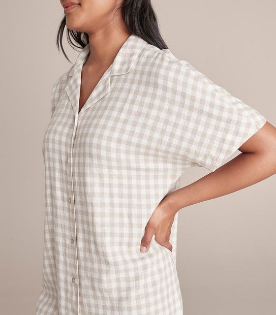 Linen Blend Nightshirt