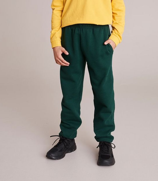 School Cuffed Fleece Trackpants