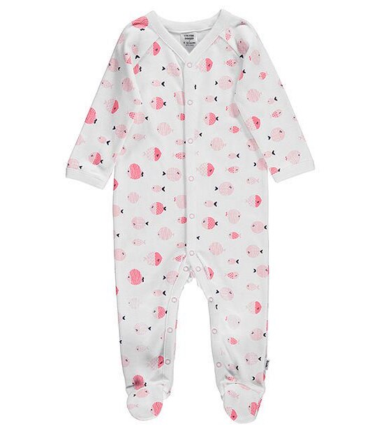 Baby Fish Print Interlock Coverall