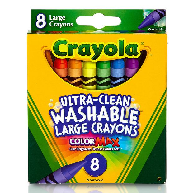 Crayola Large Washable 8 Pack Crayons Target Australia