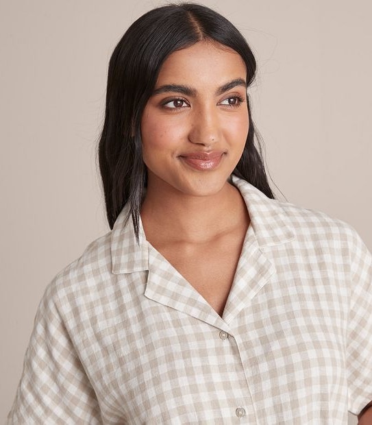 Linen Blend Nightshirt