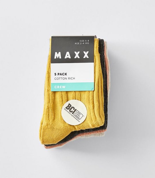 5 Pack Maxx Crew Socks