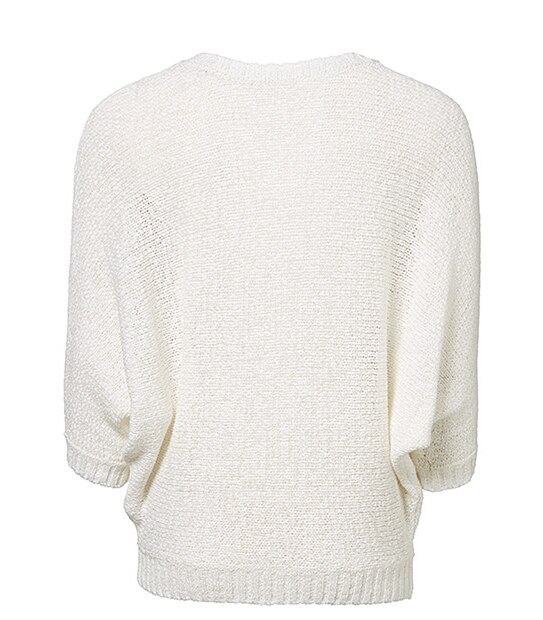 Tape Yarn Jumper - White